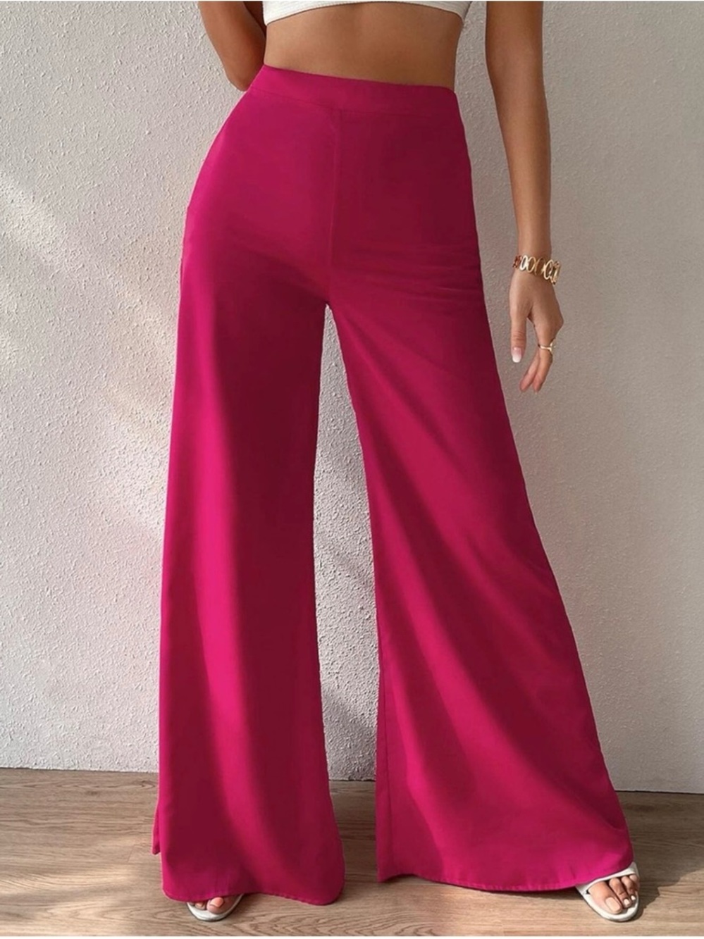 Hot Pink Wide Leg Pants